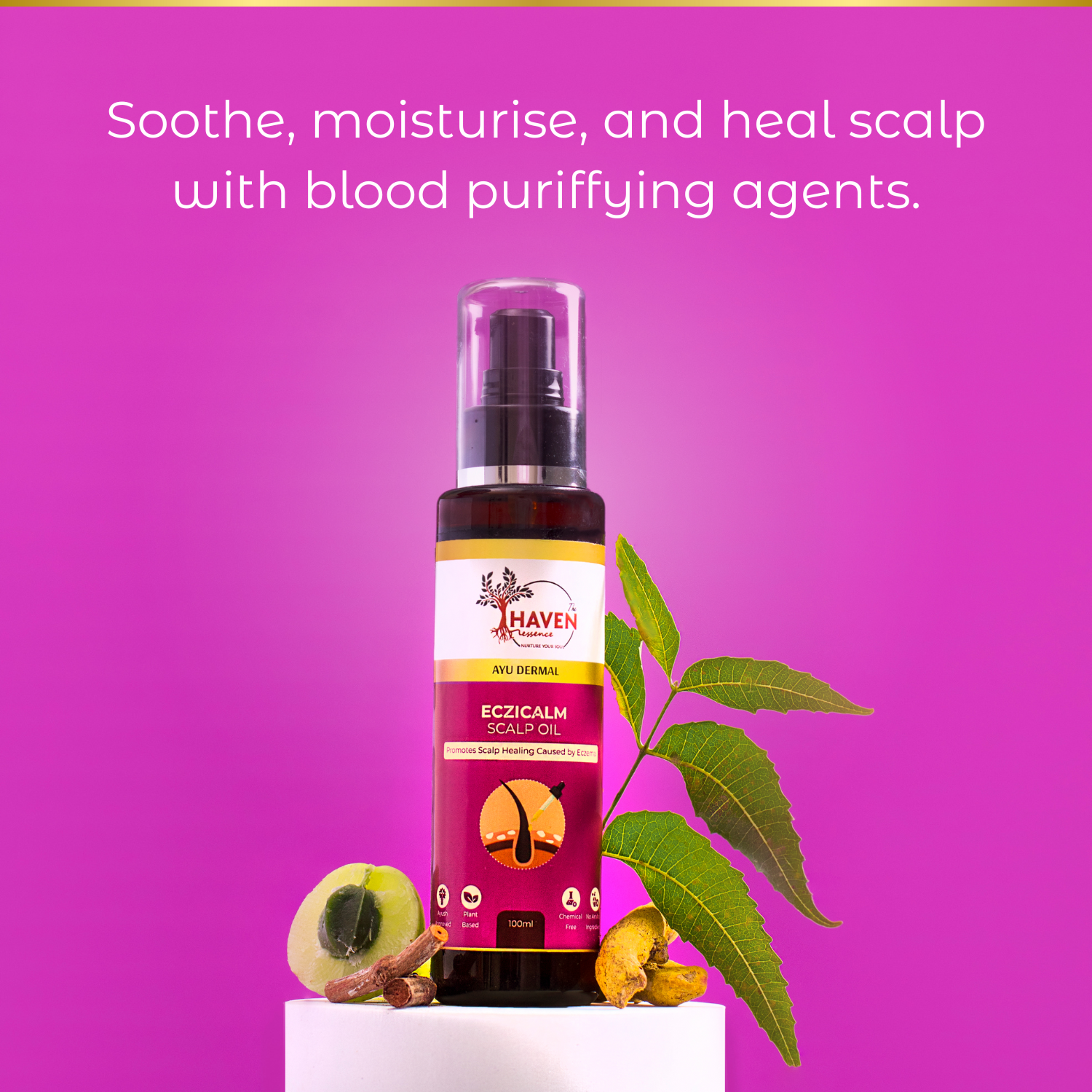 Ayu Dermal Eczicalm Scalp Oil