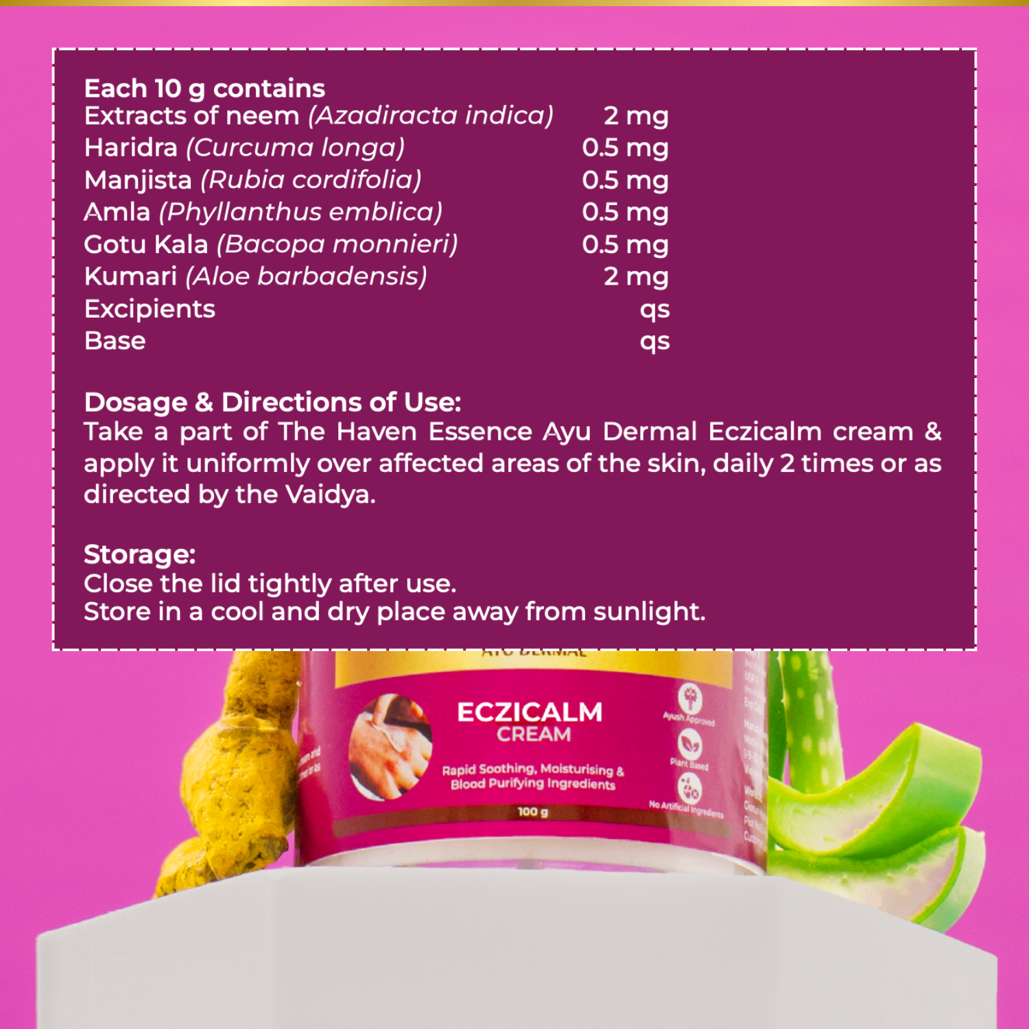 Ayu Dermal Eczicalm Cream