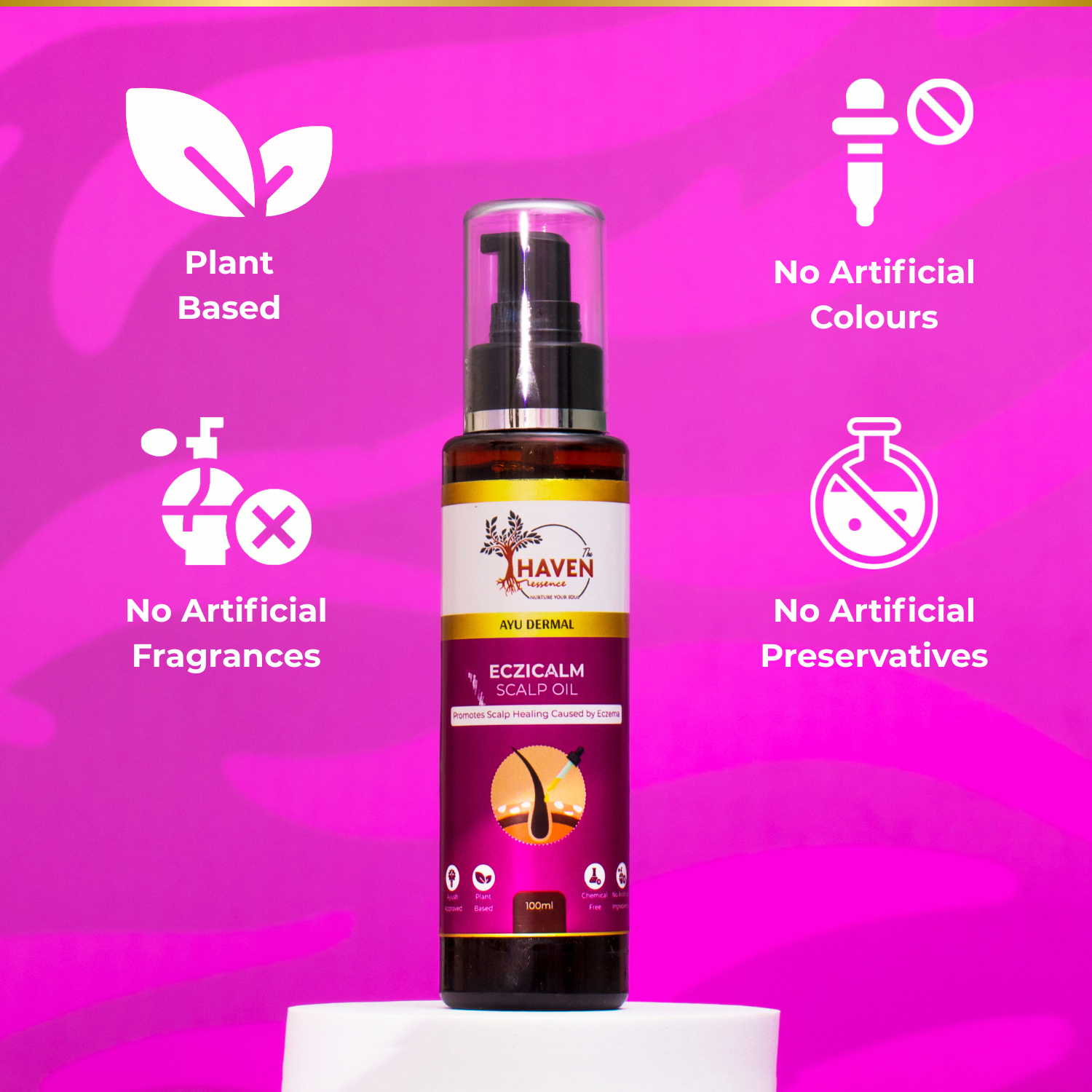Ayu Dermal Eczicalm Scalp Oil