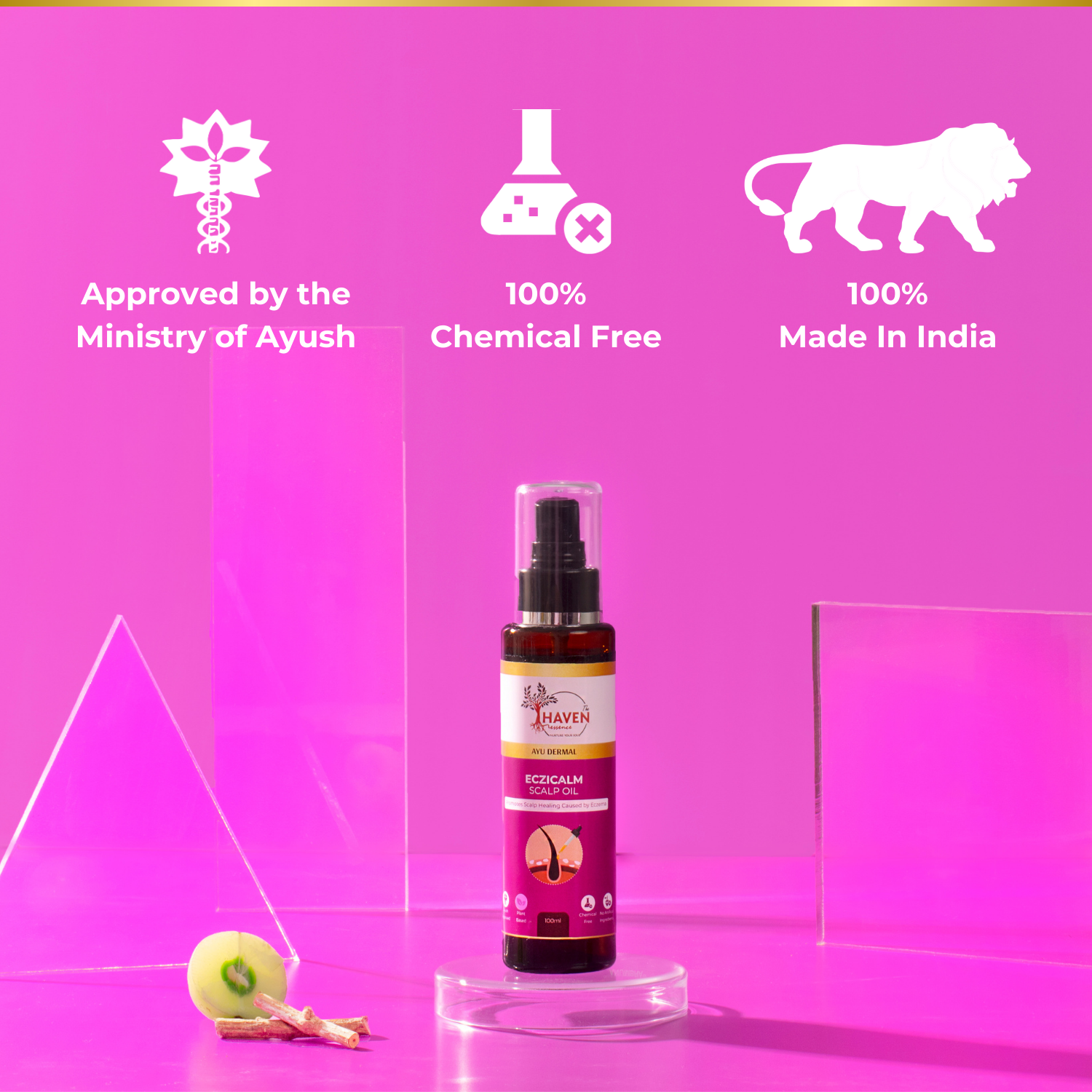 Ayu Dermal Eczicalm Scalp Oil