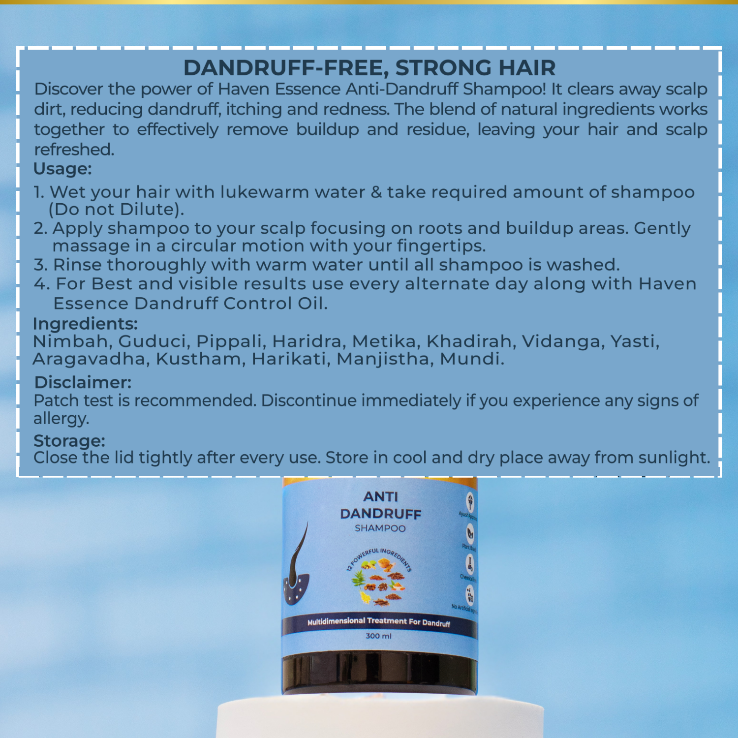 Ayu Dermal Anti Dandruff Hair Shampoo