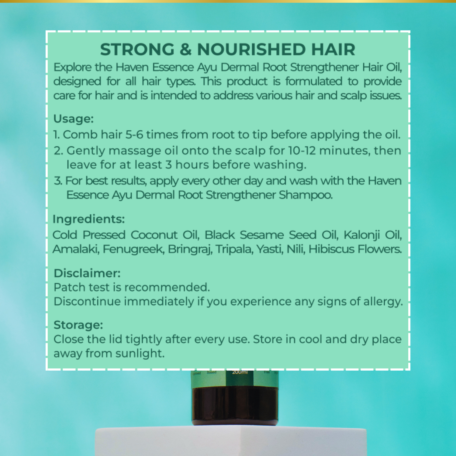 Ayu Dermal Hair Root Strengthener Oil
