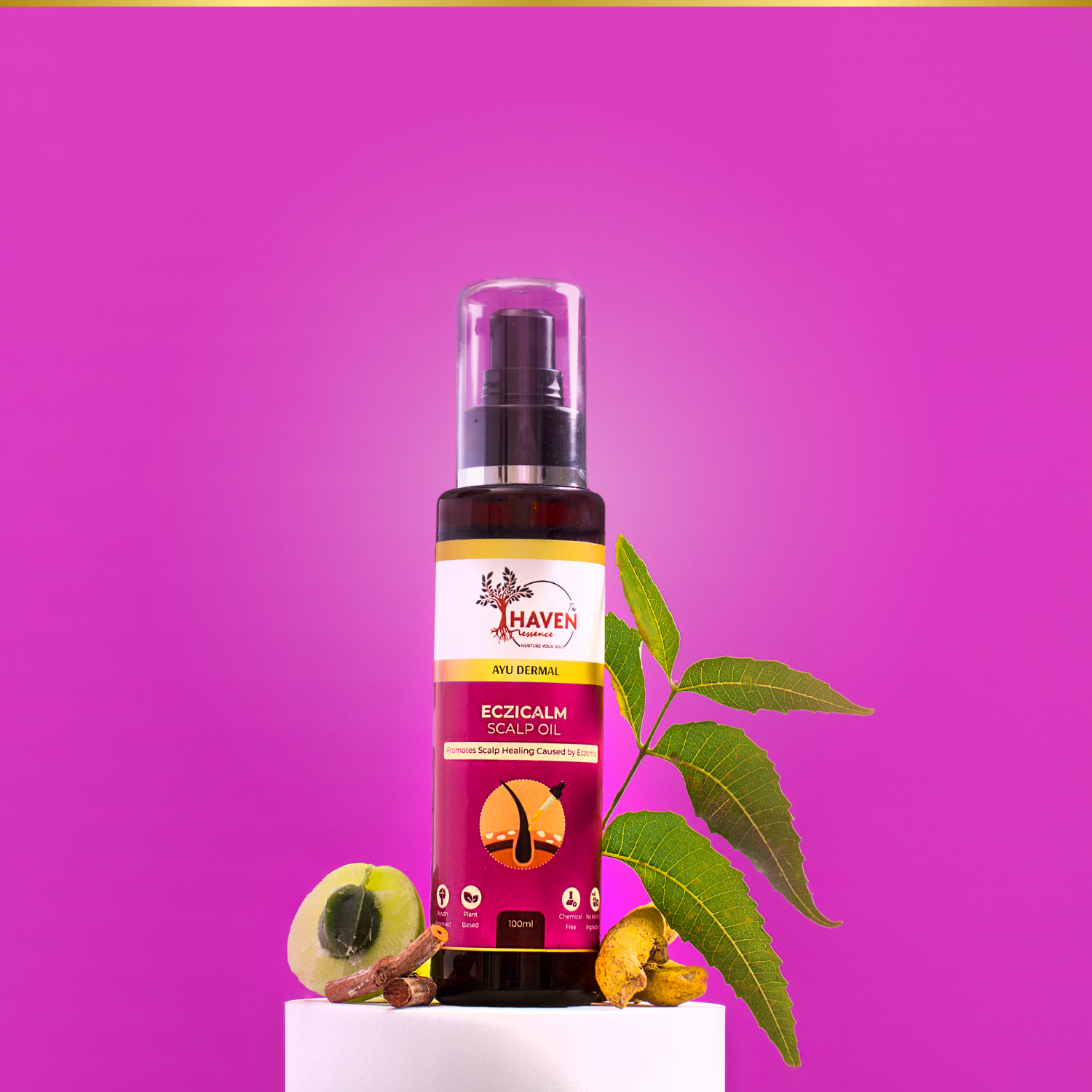 Ayu Dermal Eczicalm Scalp Oil