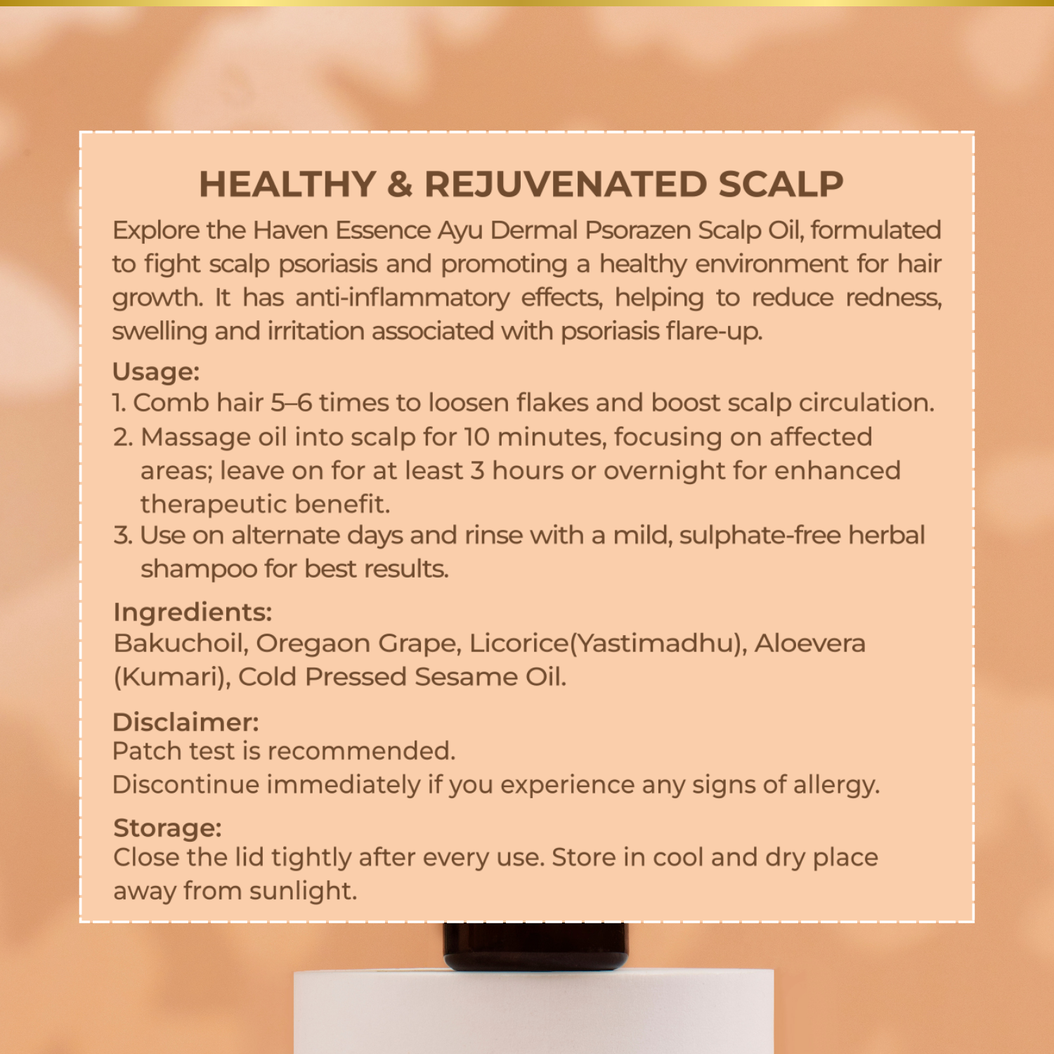 Ayu Dermal Psorazen Scalp Oil