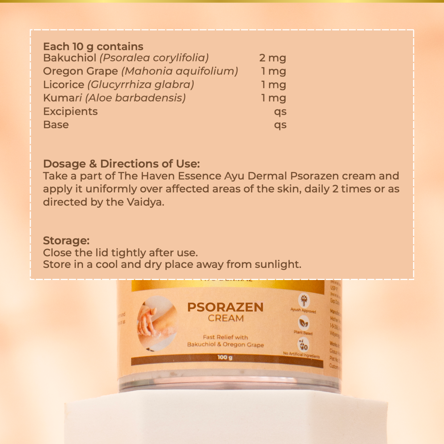 Ayu Dermal Psorazen Cream